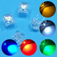 1000pcs 5mm f5 white red green blue yellow pink dome flux water clear piranha emitting diode led car light lamp bulb diodes