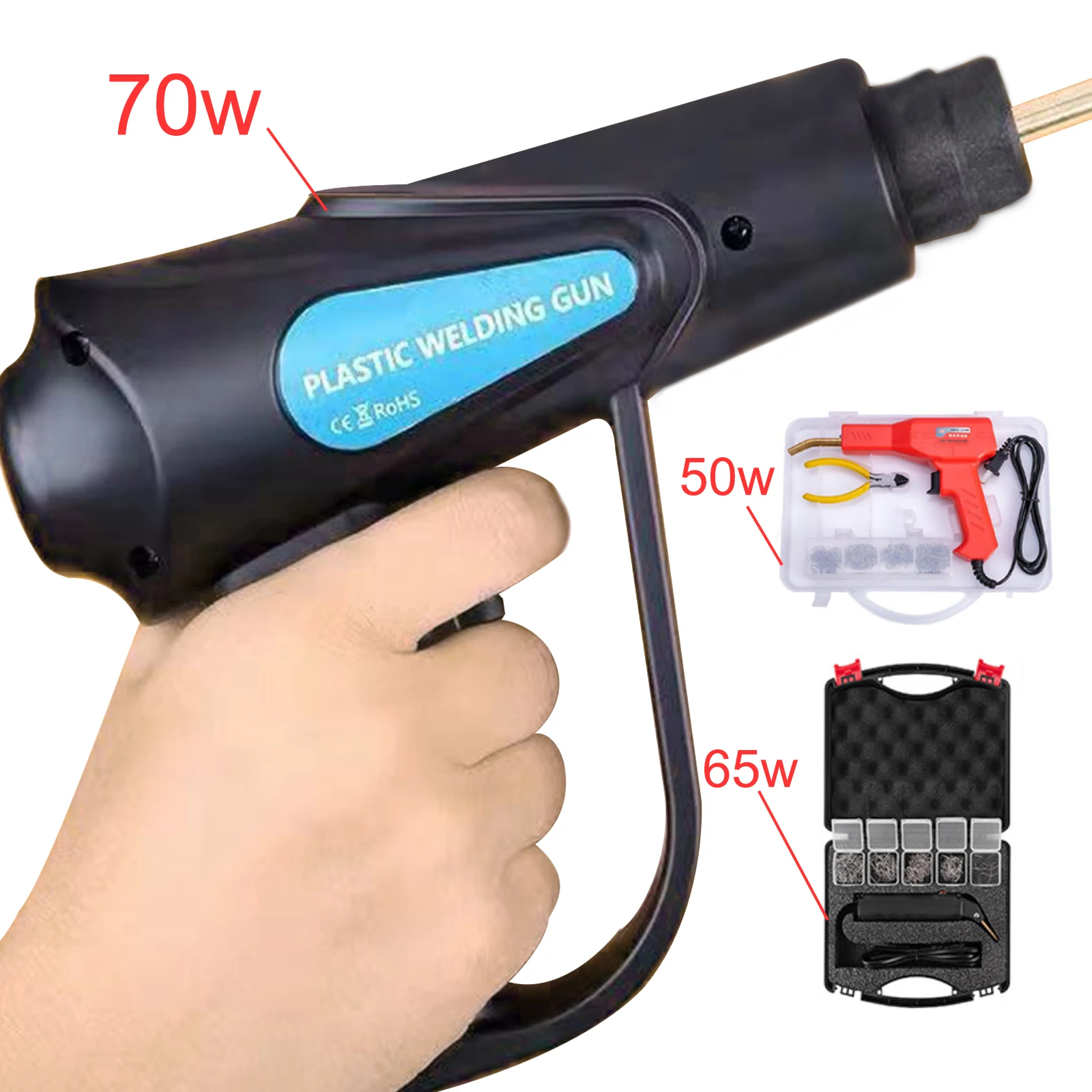 

70W New Stapler Plastic Welding Machine Car Bumper Repair Kit Plier 4 Wave Staples Welding Repairing Machine Welder Gun Repair