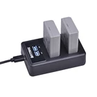 Аккумулятор для фотоаппарата Batmax 1500 мАч LP-E5 LPE5 + двойное зарядное устройство со светодиодной подсветкой USB для Canon EOS Rebel XS, Rebel T1i, Rebel XSi,1000D,500D,450D