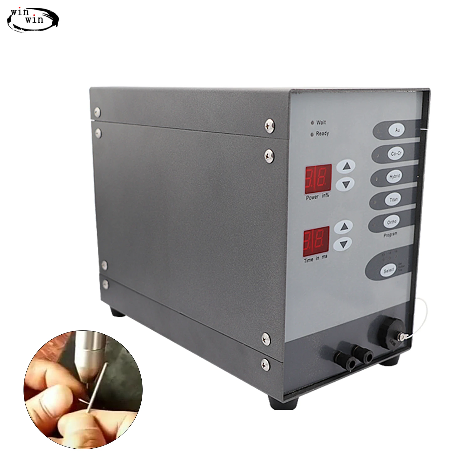 

WINWINDigital display high power jewelry spot welding machine portable small argon arc welding machine laser welding machine