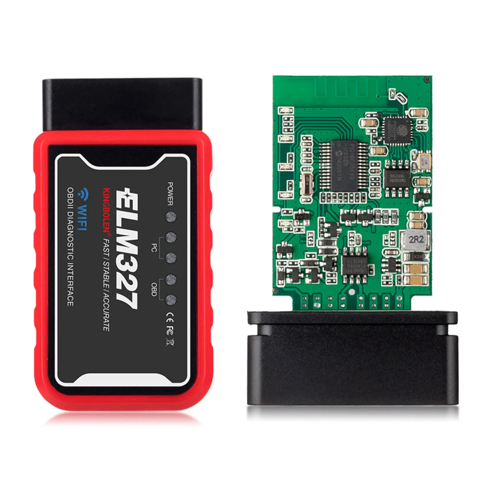 ELM327 WiFi/Bluetooth V1.5 PIC18F25K80 чип OBDII диагностический инструмент IPhone/Android ICAR2 OBD сканер