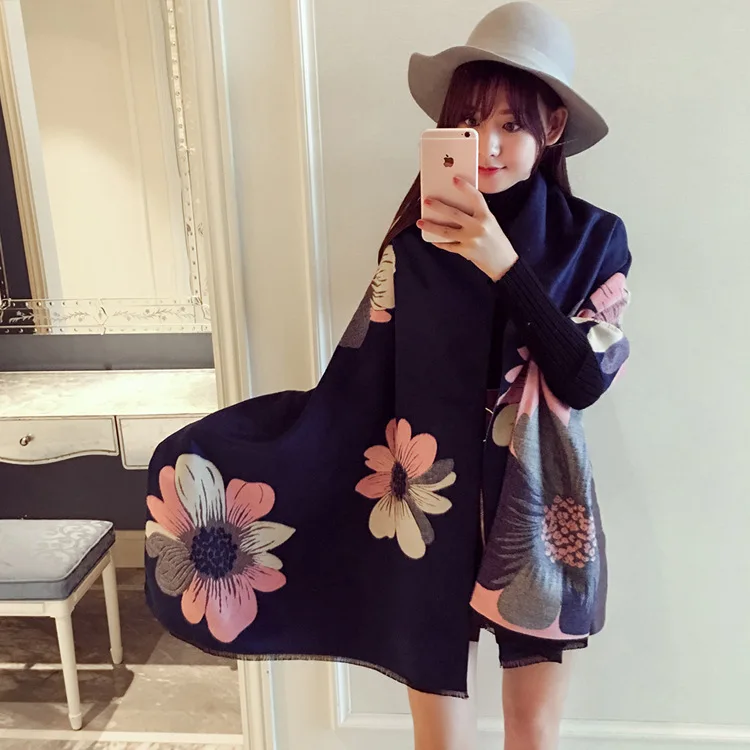 

Слюнявчик двойного назначения, женские шарфы и шали, теплый шарф, большая шаль, новый стиль на осень и зиму, Женский натягивающий волосы с ки...