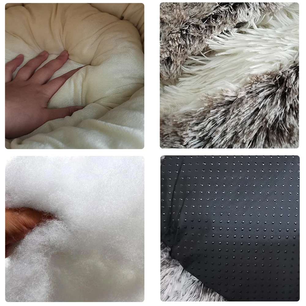 2 в 1 кошка кровать для домашних животных кота собаки круглые плюшевые теплая