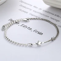 new fashion s925 sterling silver jewelry lucky star bracelet womens birthday korean version simple personality trendy gift hot