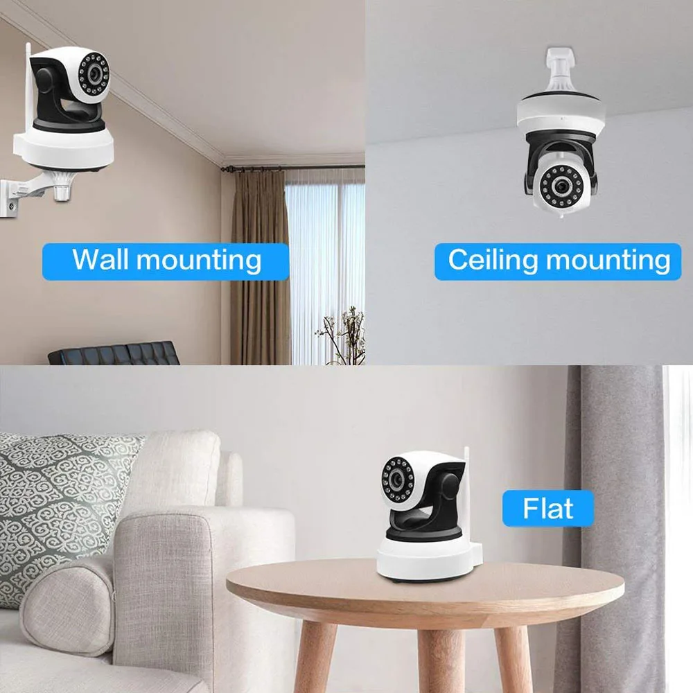 Камера видеонаблюдения 1080 пикселей поддержка Wi-Fi 720 P2P ночное видение