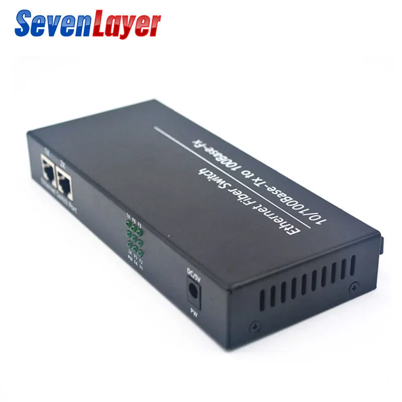 Быстрый Ethernet-коммутатор конвертер 20 км Ethernet волоконно-оптический медиа конвертер одиночный режим 2 RJ45 и 6 SC волокно Порты и разъёмы 10/100 м