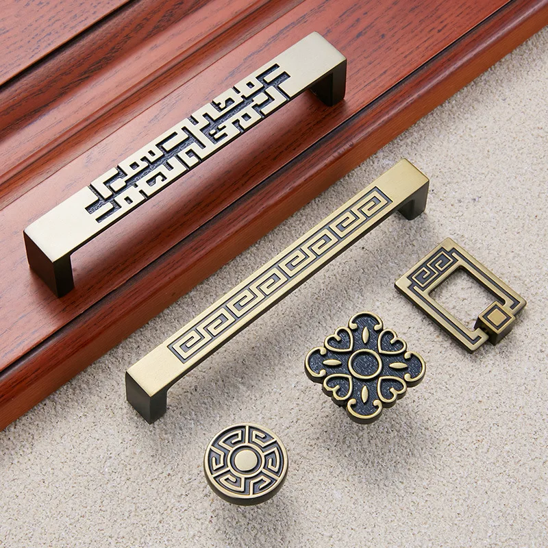 Ручка для шкафа латунный бронзовый квадратный ящик кухонная ручка инструментов |