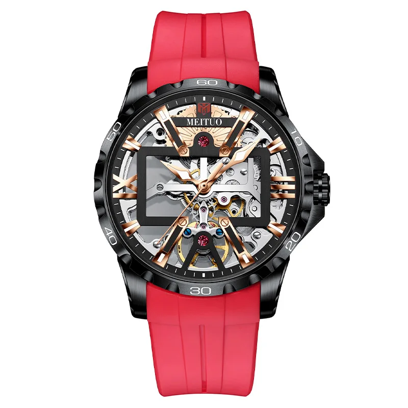 

Automatic Winding Mechanical Watch Men Hollow Noble Temperament Top Brand Fashion Business Luminous Waterproof Relogio Masculino