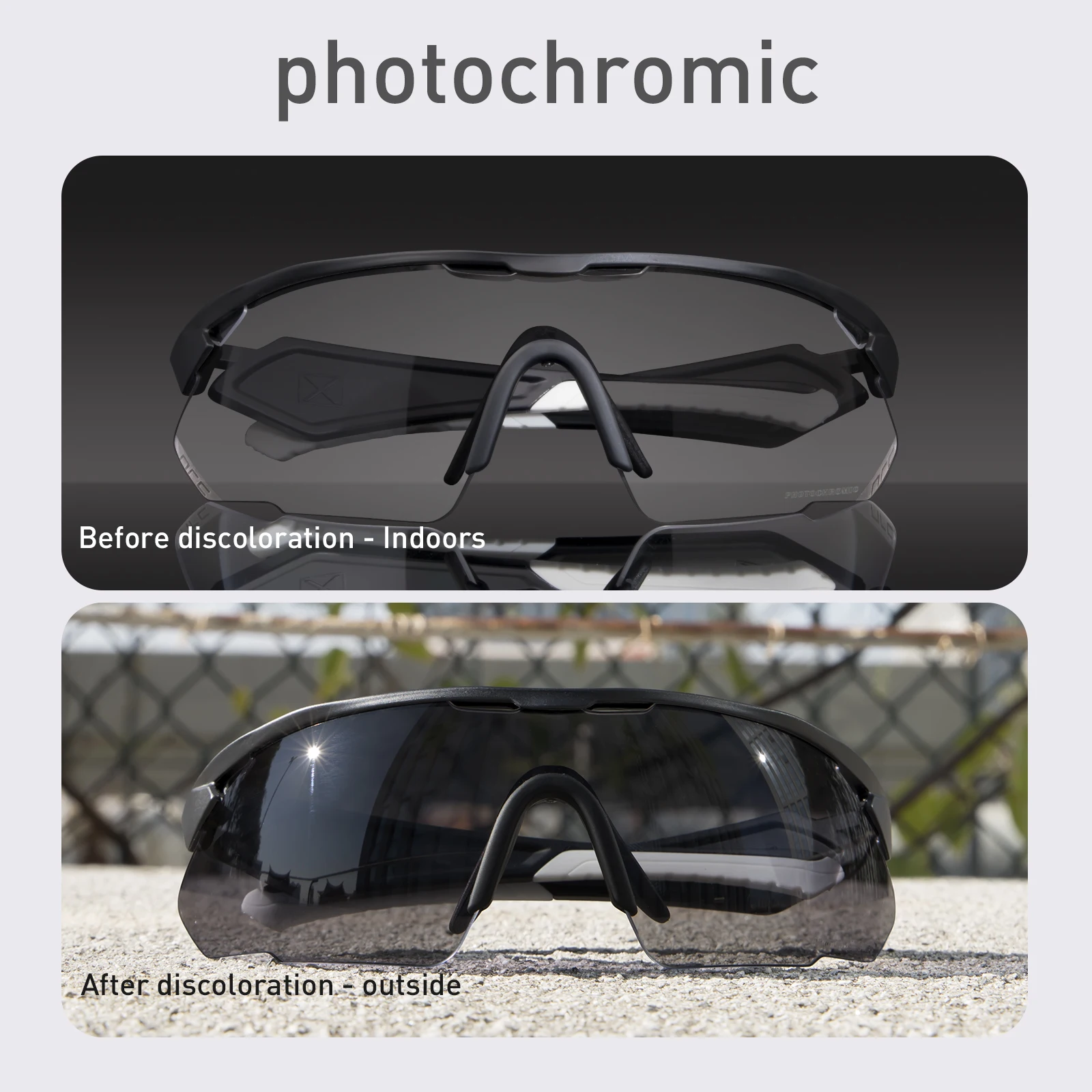 Солнцезащитные очки для велоспорта унисекс фотохромные UV400|Очки велоспорта| |