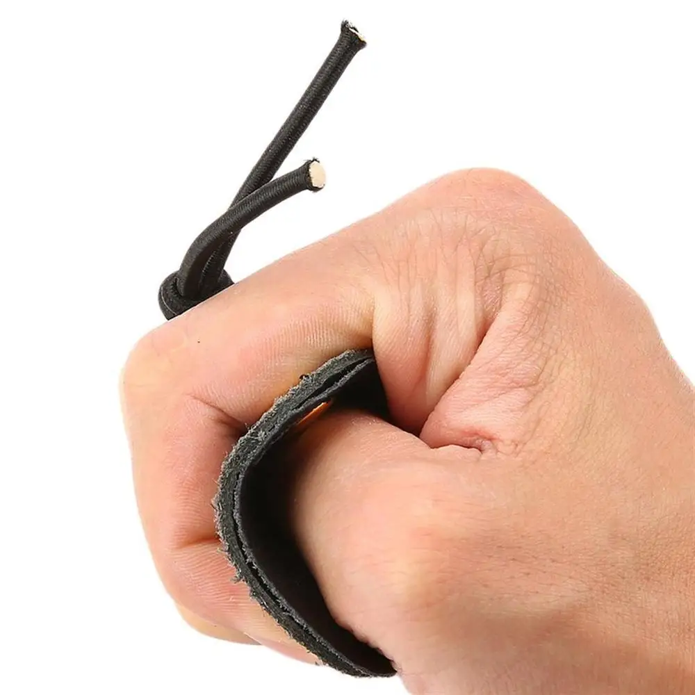 Стрельба из лука пальцевые стрелковые таблички защита для рук Защита бычьей кожи