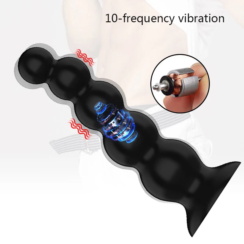 Анальный вибратор с 10 режимами дистанционного управления гладкая Анальная