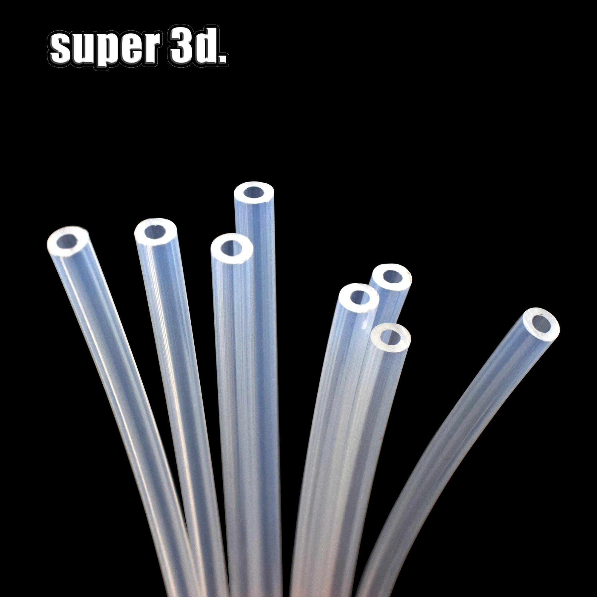 

3D Printe parts 1M/2m PTFE Tube Clear PiPe PFA 2x4mm For V5/V6 1.75mm Bowden Extruder J-head hotend