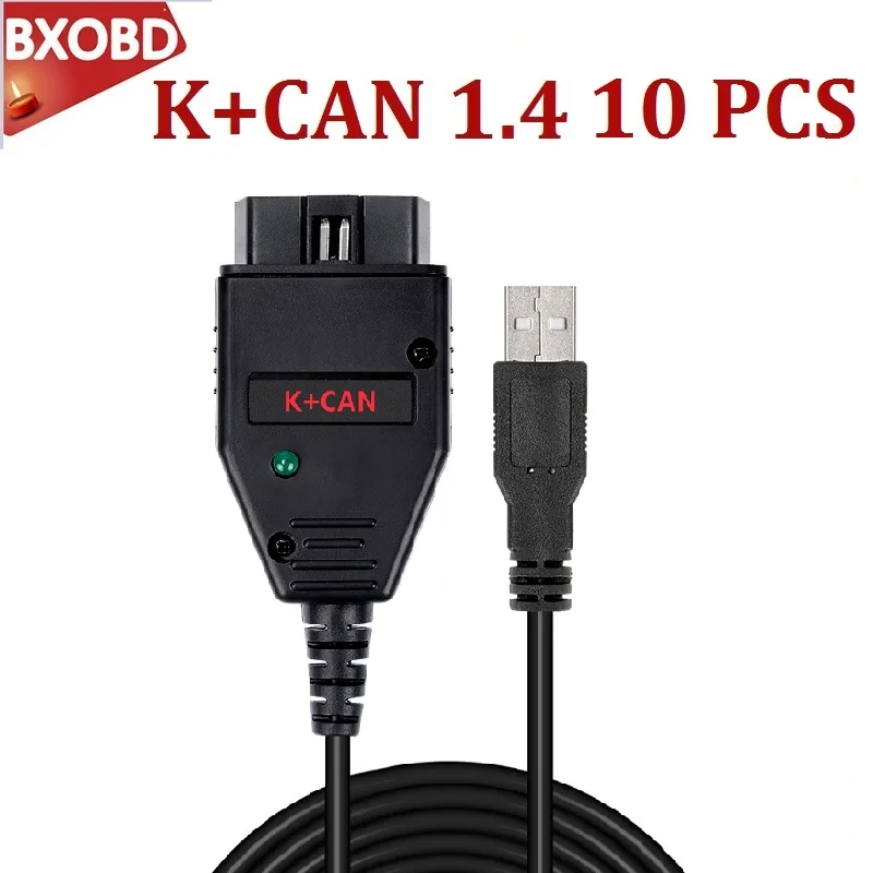 Для сканера кодов VAG K + CAN 1 4 Line Commander для Audi/Seat/V W 10 шт./лот FT232RQ PIC18F25K80|Кабели и