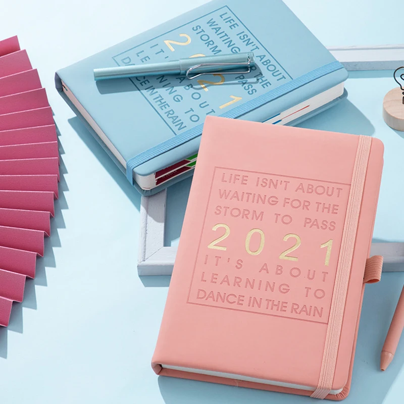 Блокнот А5 на 400 страницах модная записная книжка с английским языком Янв-дек