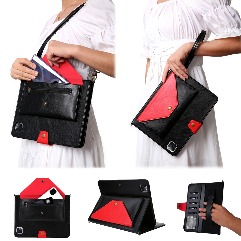 

Чехол-книжка с ремешком на плечо для iPad 10,2 дюйма 2021 7 8 9