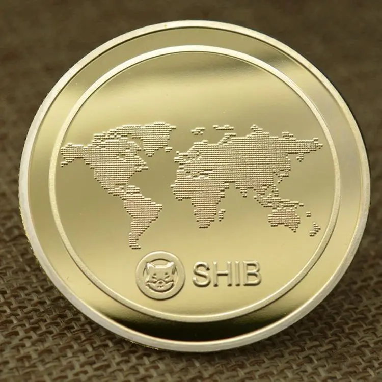 

Newest SHIBA Gold Silver Coin SHIB Gold Metal DogeCoin Commemorative Coins Gifts