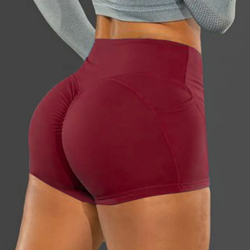 

Sport Yoga Shorts Women Gym Clothes Fitness Sportswear booty scrunch High Waist Short Dry Fit Squat Proof Tracksuit
