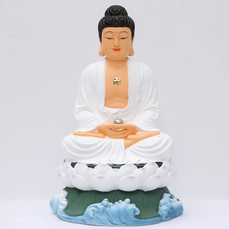 Китайская позолоченная статуя Будды Шакьямуни Amitabha Будда фармацевтика Смола