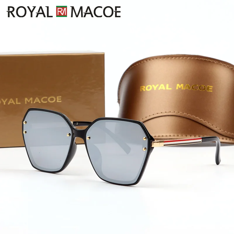 Солнцезащитные очки ROYAL MACOE женские шестигранные Поляризационные солнечные в