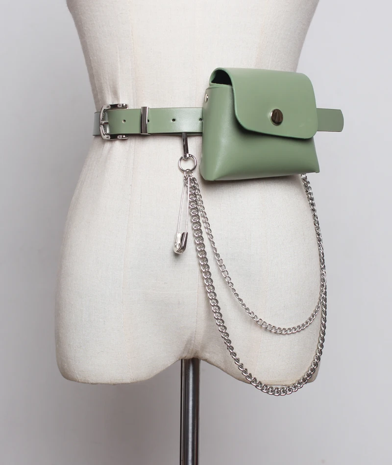 Забавная мини-сумка в Корейском стиле из искусственной кожи с большими шпильками