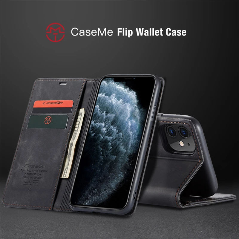 Кожаный чехол бумажник для iPhone 11 Pro Max 6 S 7 8 Plus X XS XR книжка Apple Max|case cover|leather caseiphone6 case |