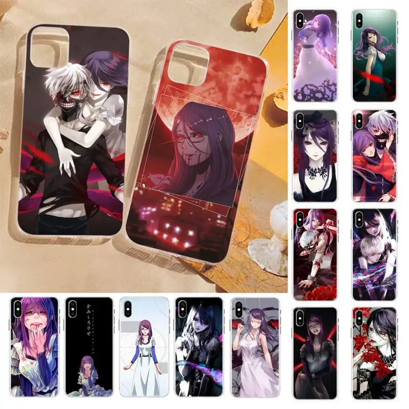 

YNDFCNB Tokyo Ghoul Kamishiro Rize Phone Case for iPhone 11 12 13 mini pro XS MAX 8 7 6 6S Plus X 5S SE 2020 XR cover