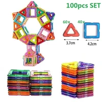 100pcs50pcsmagnetic building blocks magnetic designer construction set model building magnets magnetic blocks educational toy
