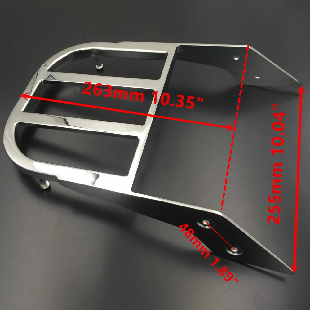 Хромированная багажная стойка для Honda VTX 1300C 1800C 1800F|sissy bar luggage rack|sissy rackmotorcycle rack honda |