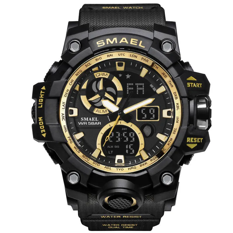 

Outdoor Fashion Drop-Resistant Trendy Watch Sports Running Timing Dual Display Electronic Men