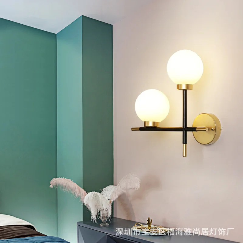 Nordice-aplique de luz com ventilação, luminária de parede com led para sala de estar e corredores