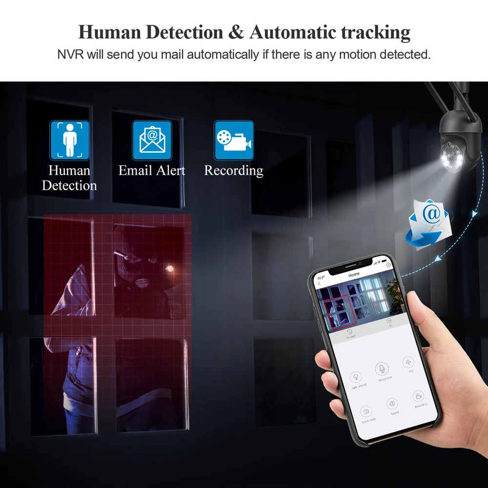 Беспроводная система видеонаблюдения Techage комплект сетевого видеорегистратора 8