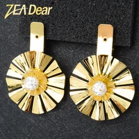 zeadear jewelry romantic drop earrings flower light big style for women classic accessories engagement wedding gifts party