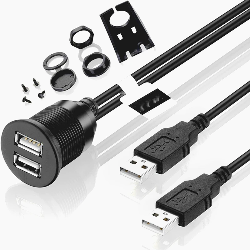 

Двойной USB 2,0 кабель-удлинитель «штырь-гнездо» для автомобиля, грузовика, лодки