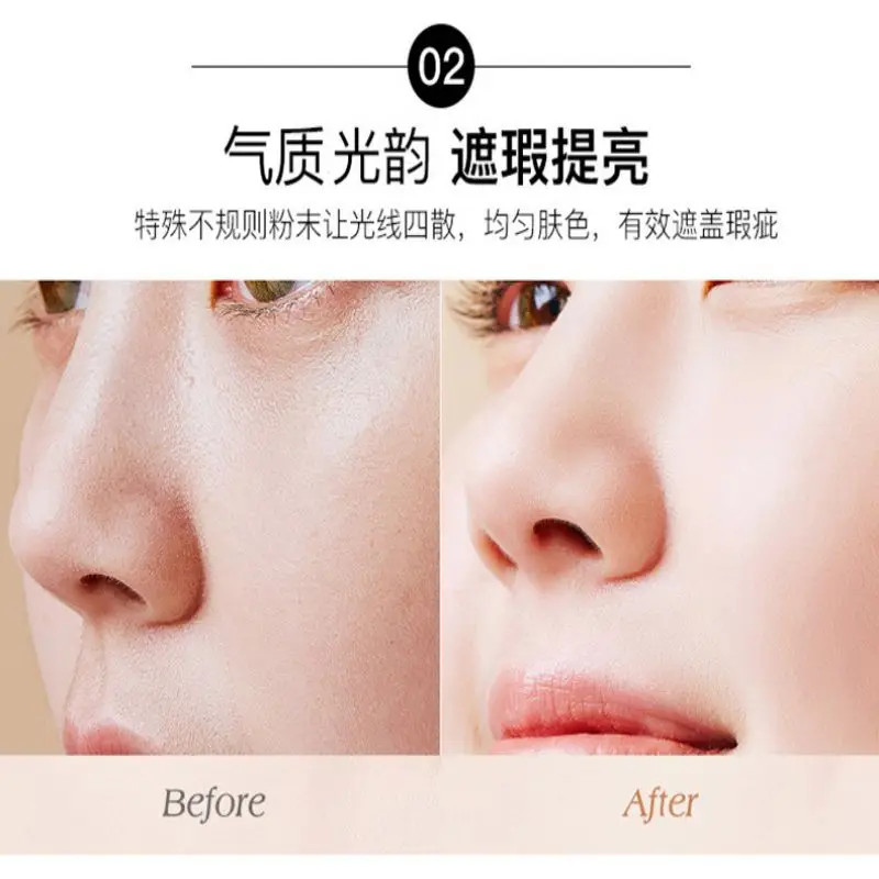 Брендовая пудра для макияжа 3 цвета стойкая рассыпчатая лица водостойкая пудры