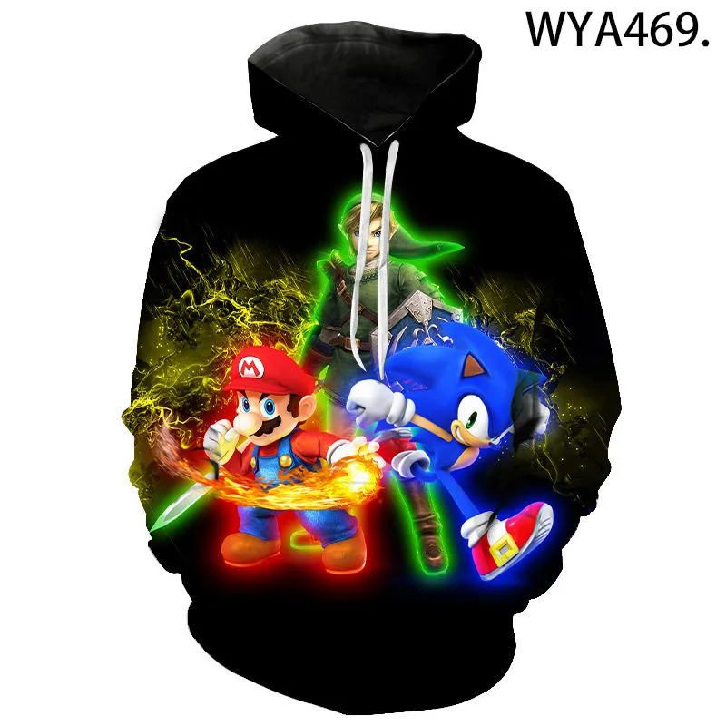 

New Fashion Boy Girl Kids Sweatshirts Cartoon Anime Super 3D Print Hoodies Pullover Men Women Children Cool Streetwear Jacket