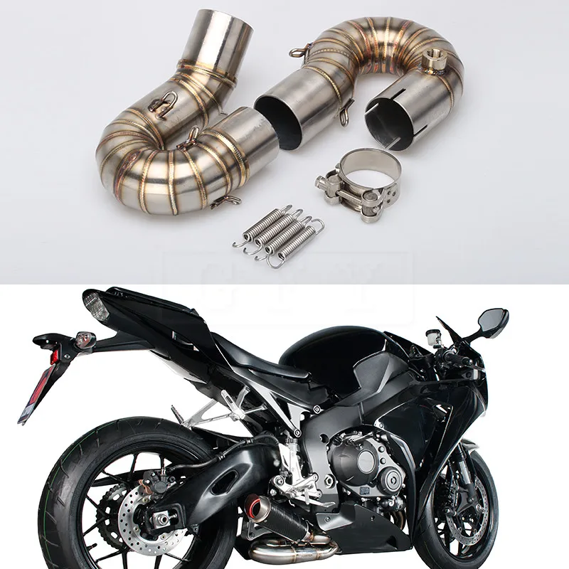CBR 1000RR Motorcycle For Honda CBR1000RR 2008 2009 2010 - 2016 CBR1000 RR Slip-on Exhaust Muffler Middle Link Pipe | Автомобили и