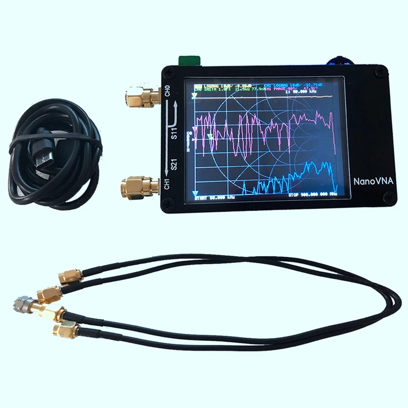 Для Nanovna Vector сетевой анализатор пресс-экран Hf Vhf Uhf Uv 50 кГц-900 МГц антенный