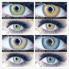 Цветные контактные линзы EYESHARE для глаз 2 шт. косметические цветные линзы ed синие зеленые натуральные линзы контактные линзы Красота Макияж глаз