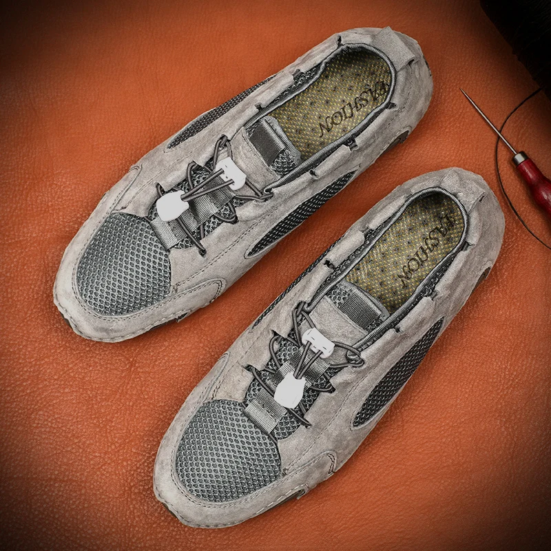 

summer mesh shoes men breathable sneakers men shoes for male lace up outdoor fashion sneaker comfort walking casual streetwear