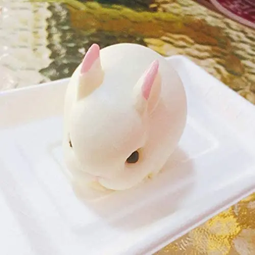 

3D Easter Rabbit Bunny Silicone Mold Baking Moulds Tool Cake Decorative Chocolate Candy Candies Ice Cake Decoration(6 Cavity)