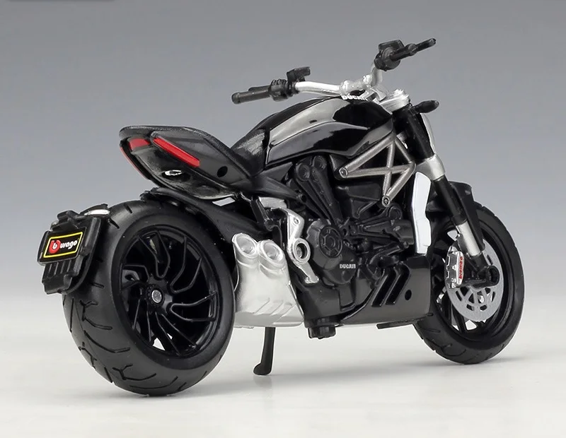 Bburago 1:18 Ducati xдемоel S черная модель мотоцикла мотоциклы литые под давлением| |