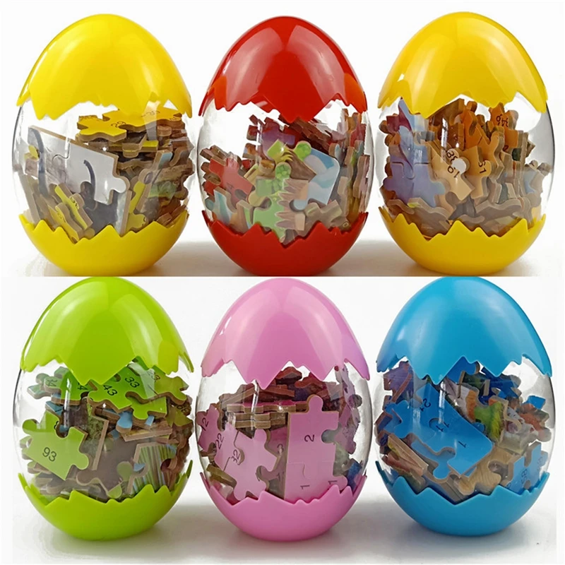 60 шт. деревянные пазлы яйца в комплекте|Пазлы| |