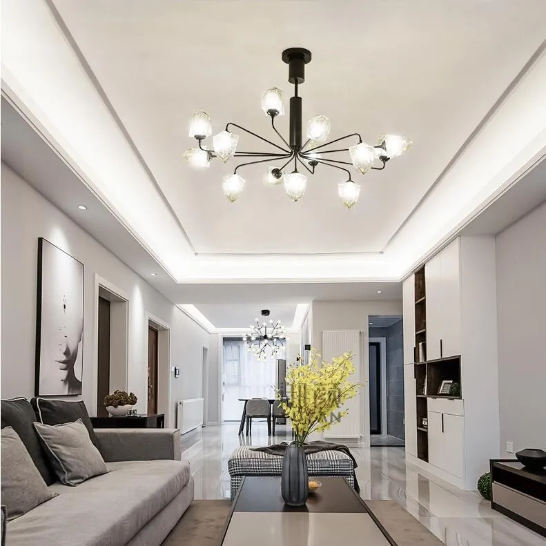 

Скандинавский Хрустальный цветной светильник, золотой подвесной светильник, современная светодиодная люстра, украшение для гостиной, ...