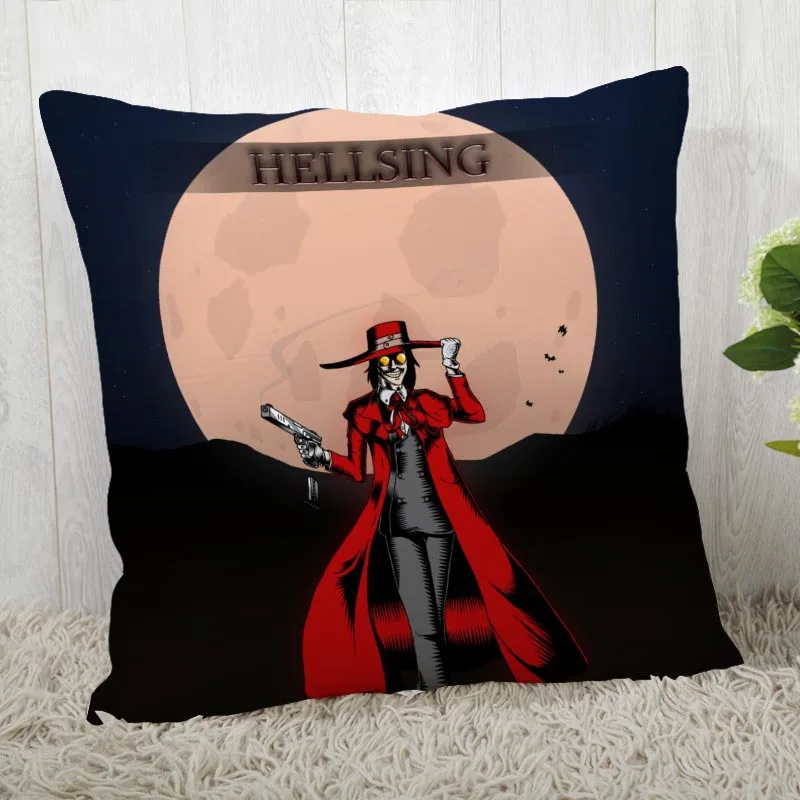 Пользовательские Hellsing наволочки квадратная наволочка Рождество молнии наволочка 40*40 см, 45*45 см(с одной стороны - Цвет: Pillowcase 11