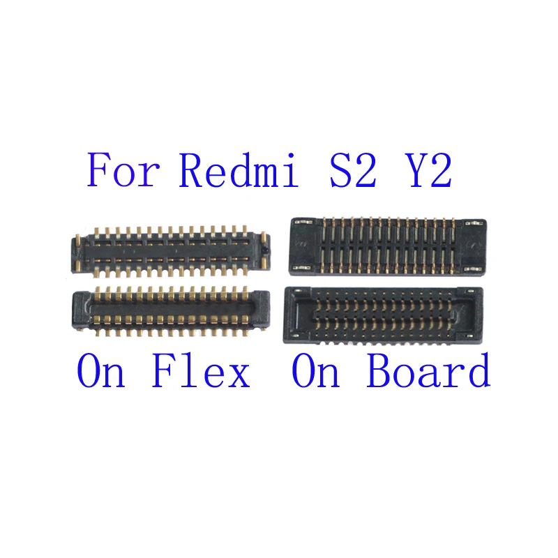 

2Pcs LCD Display Touch Screen Plug Flex Contact FPC Connector For Xiaomi Redmi 4 Low Edition Hongmi S2 Y2 On Board 30pin