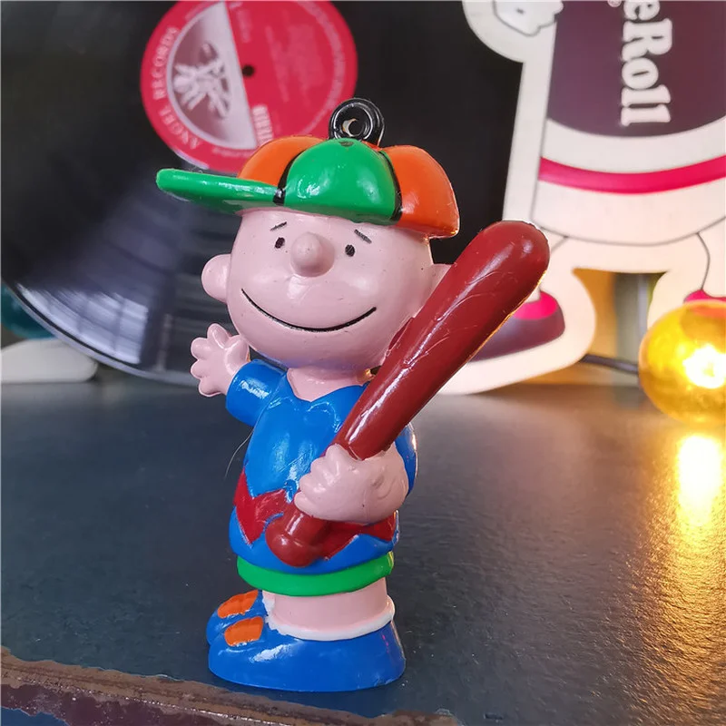 

Аниме Kawaii Charlies Brownes бейсбольная фигурка мальчика игрушки модель украшения подарок на день рождения