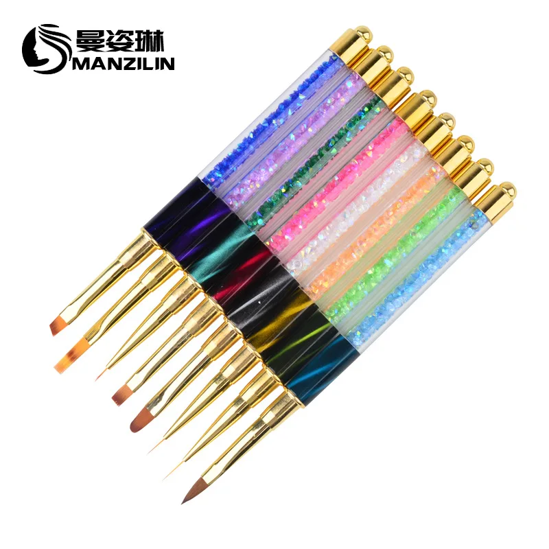Маникюрный Инструмент кошачий глаз флуоресцентный маркер с алмазным рисунком