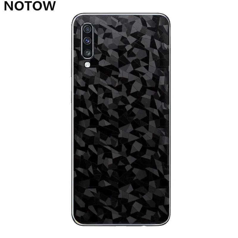 Diamond pattern NOTOW крокодиловая кожа ПВХ наклейка обертывание кожи мобильный назад паста Защитная пленка для samsung Galaxy A10/A20/A30/A50/A60/A70/A80 - Цвет: Diamond pattern