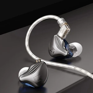 kz zex 1 electrostatic 1 dynamic in ear monitor earplugs detachable cable headphones noice cancelling sport game headset