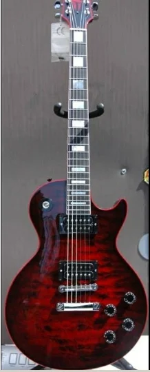 Новый Паук с эффектом пламени красивый мощный звук красная переплетная гитара